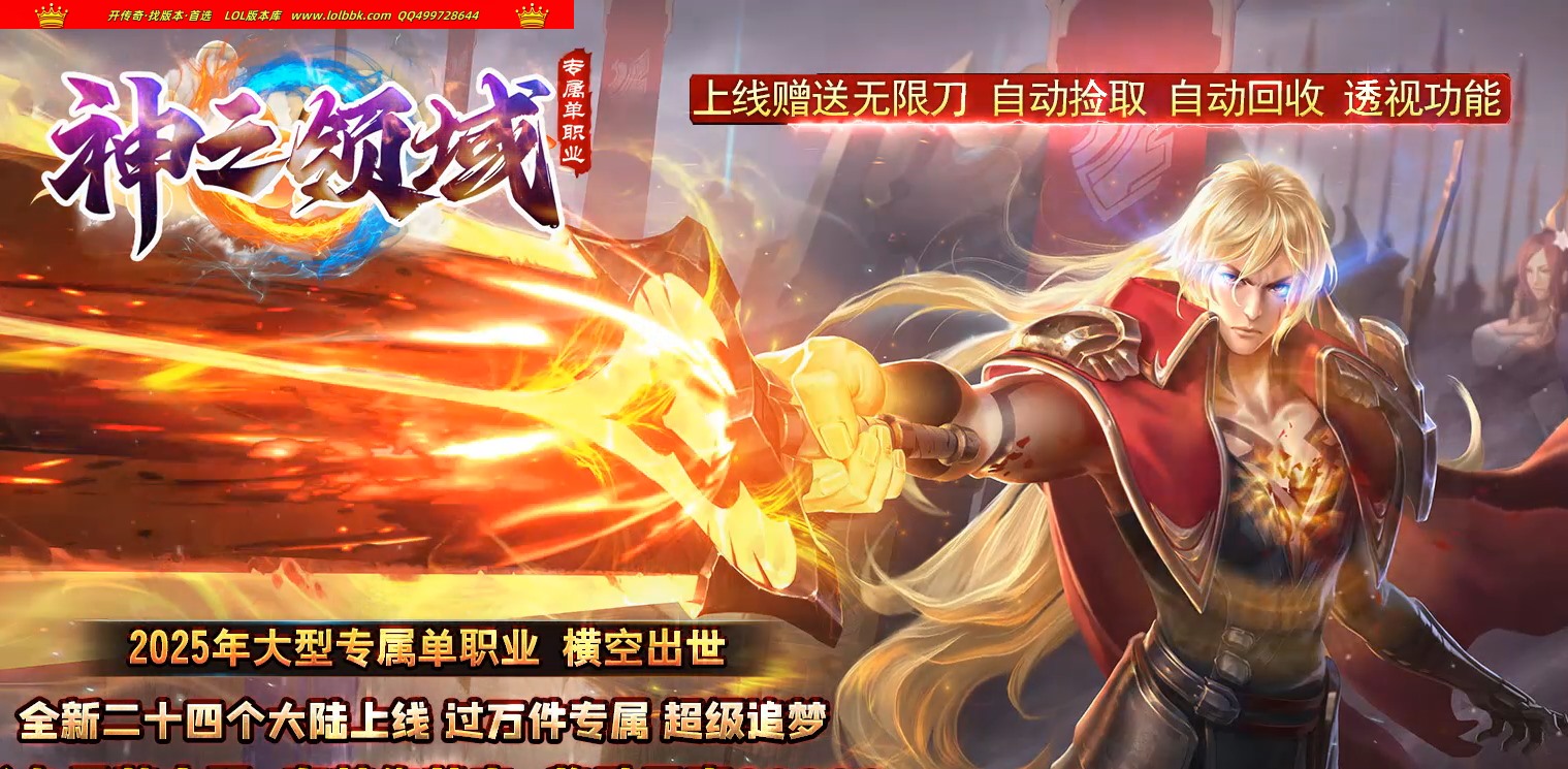 3-998最新独家神之领域专属神器无限刀单职业传奇版本-第24大陆-自动回收-ESP插件-GOM引擎